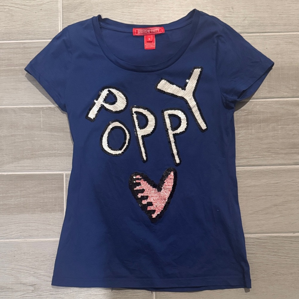 Coach Women’s Navy Tee with Graphic Design